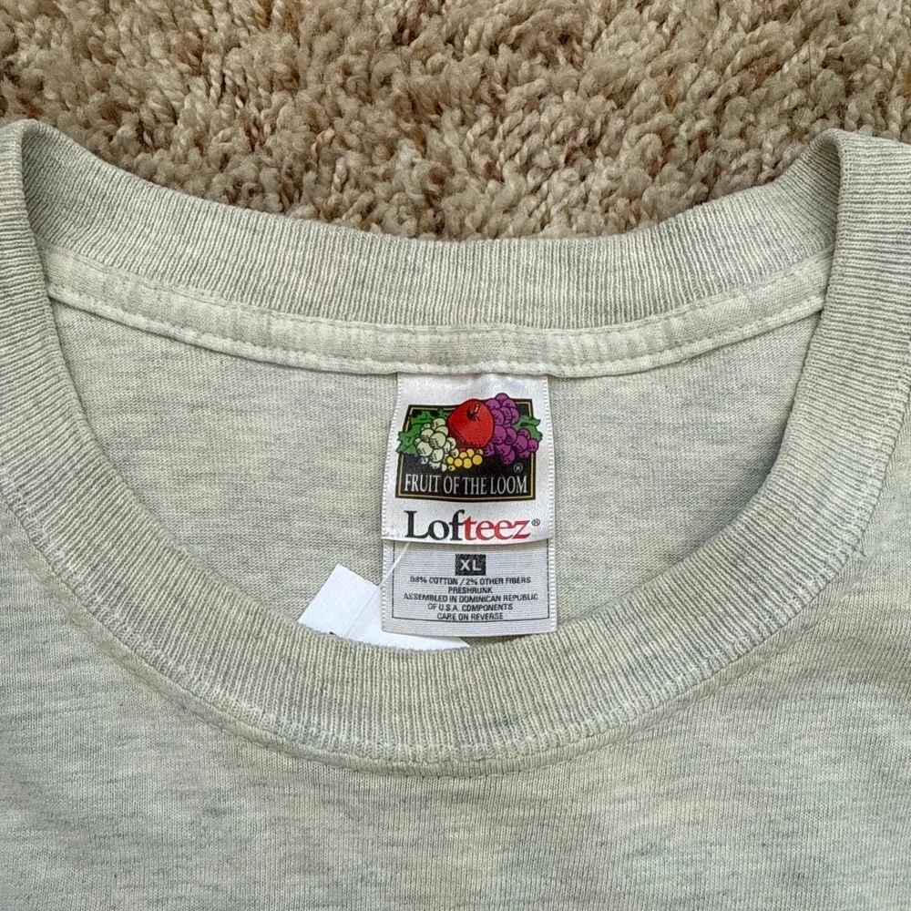 Vintage 2000 Alien Interdiction USBP Fruit of the Loom T-Shirt XL Gray Humor